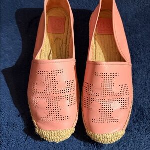 Tory Burch Pink Espadrille Flats, Size 10